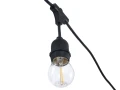Set: Ghirlandă de grădină 20m 20xE27 + 20x Bec LED E27 6W filament