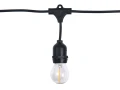 Set: Ghirlandă de grădină 20m 20xE27 + 20x Bec LED E27 6W filament
