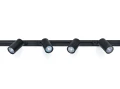 Set de șină Lite GU10 x4 + șină de alimentare 2m - Negru