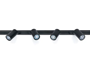 Set de șină Lite GU10 x4 + șină de alimentare 2m - Negru