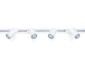 Set de șină Lite GU10 x4 + șină de alimentare 2m - Alb