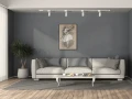 Set de șină Lite GU10 x4 + șină de alimentare 2m - Alb