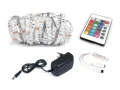 Set bandă LED 12V | 5050 | 30LED/M | 2.5M | IP20 | RGB + Controler IR24 + Alimentator 24W
