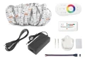Set bandă LED 12V | 5050 | 150LED | 5m | IP20 | RGB + controler RF-RGB-004 + sursă de alimentare 36W