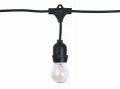 Set: Ghirlandă de grădină 10m 10xE27 + 10x Bec LED E27 1.3W filament