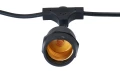 Set: Ghirlandă de grădină 10m 10xE27 + 10x Bec LED E27 1.3W filament