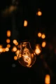 Set: Ghirlandă de grădină 10m 10xE27 + 10x Bec LED E27 1.3W filament