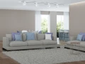 Set pe șină Cubo GU10 x4 + șină de alimentare 2m - Alb