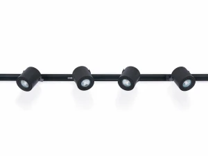 Set șină Cubo GU10 x4 + șină de alimentare 2m - Negru