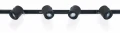 Set șină Cubo GU10 x4 + șină de alimentare 2m - Negru