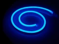 Set bandă LED 24V | 2835 | 120LED | 2m | IP67 | NEON | ALBASTRU + alimentator 24V 24W + fișă cu cablu de alimentare 1.9m