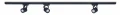 Set șină Violet GU10 x3 + șină 1.5m - Negru