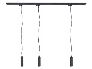 Set Steka Ring lampă pe șină LED GU10 x3 + șină 1.5m - Negru