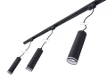 Set Steka Ring lampă pe șină LED GU10 x3 + șină 1.5m - Negru