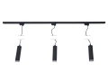 Set Steka Ring lampă pe șină LED GU10 x3 + șină 1.5m - Negru