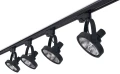 Set Steka Leon lampă pe șină LED AR111 GU10 x4 + șină 2m - Negru