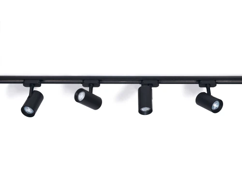 Set Steka Ductus lampă LED pe șină GU10 x4 + șină 2m - Negru