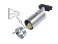 Set Steka Ductus Crom lampă pe șină LED GU10 x4 + șină 2m - Negru