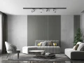 Set Steka Ductus Crom lampă pe șină LED GU10 x4 + șină 2m - Negru