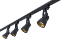 Set Steka Goldi lampă LED pe șină GU10 x4 + șină 2m - Negru