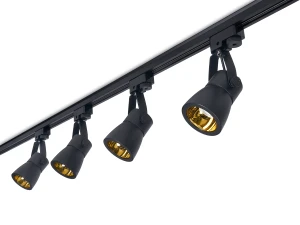 Set Steka Goldi lampă LED pe șină GU10 x4 + șină 2m - Negru