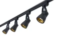 Set Steka Goldi lampă LED pe șină GU10 x4 + șină 2m - Negru