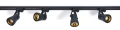 Set Steka Goldi lampă LED pe șină GU10 x4 + șină 2m - Negru