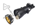Set Steka Goldi lampă LED pe șină GU10 x4 + șină 2m - Negru