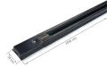 Set Steka Goldi lampă LED pe șină GU10 x4 + șină 2m - Negru