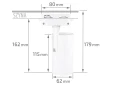 Set Steka Ductus lampă pe șină LED GU10 x4 + șină 2m - Alb