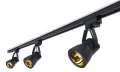 Set Steka Goldi lampă pe șină LED GU10 x3 + șină 1.5m - Negru