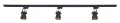 Set Steka Goldi lampă pe șină LED GU10 x3 + șină 1.5m - Negru