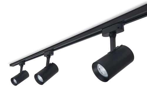 Set Steka Ductus lampă cu șină LED GU10 x3 + șină 1.5m - Negru