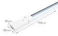 Set Steka Ductus lampă LED pe șină GU10 x3 + șină 1.5m - Alb