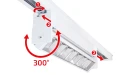 Set Steka Eclipse lampă LED pe șină 12W 30cm 4000K x2 + șină 1.5m - Alb