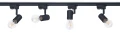 Set Steka Halo lampă LED pe șină neagră E27 x4 + șină 2m - Negru