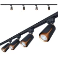 Set Steka XD-IK252B lampă pe șină LED GU10 x4 + șină 2m - Negru