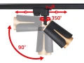 Set Steka XD-IK252B lampă pe șină LED GU10 x4 + șină 2m - Negru
