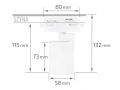 Set Steka XD-IT101W lampă pe șină LED GU10 x4 + șină 2m - Alb