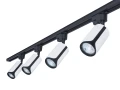Set Steka Sento lampă pe șină LED GU10 x4 + șină 2m - Alb / negru