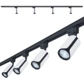 Set Steka Sento lampă pe șină LED GU10 x4 + șină 2m - Alb / negru