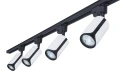 Set Steka Sento lampă pe șină LED GU10 x4 + șină 2m - Alb / negru