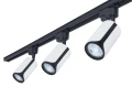 Set Steka Sento lampă pe șină LED GU10 x3 + șină 1.5m - Alb / negru