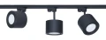 Set Steka Toni lampă pe șină LED AR111 GU10 x3 + șină 1.5m - Negru
