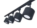 Set Steka Toni lampă pe șină LED AR111 GU10 x4 + șină 2m - Negru