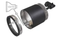Set Steka Toni lampă pe șină LED AR111 GU10 x4 + șină 2m - Negru