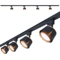 Set Steka XD-IK256B lampă pe șină LED GX53 x4 + șină 2m - Negru