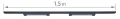 Set Steka 9361 20W 30cm 4000K lampă LED pe șină x2 + șină 1.5m - Negru