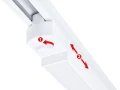 Set Steka Mondi 30W 60cm 4000K lampă LED pe șină x2 + șină 2m - Alb