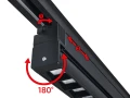 Set Steka Linda 24W 60cm 4000K lampă LED pe șină x2 + șină 2m - Negru